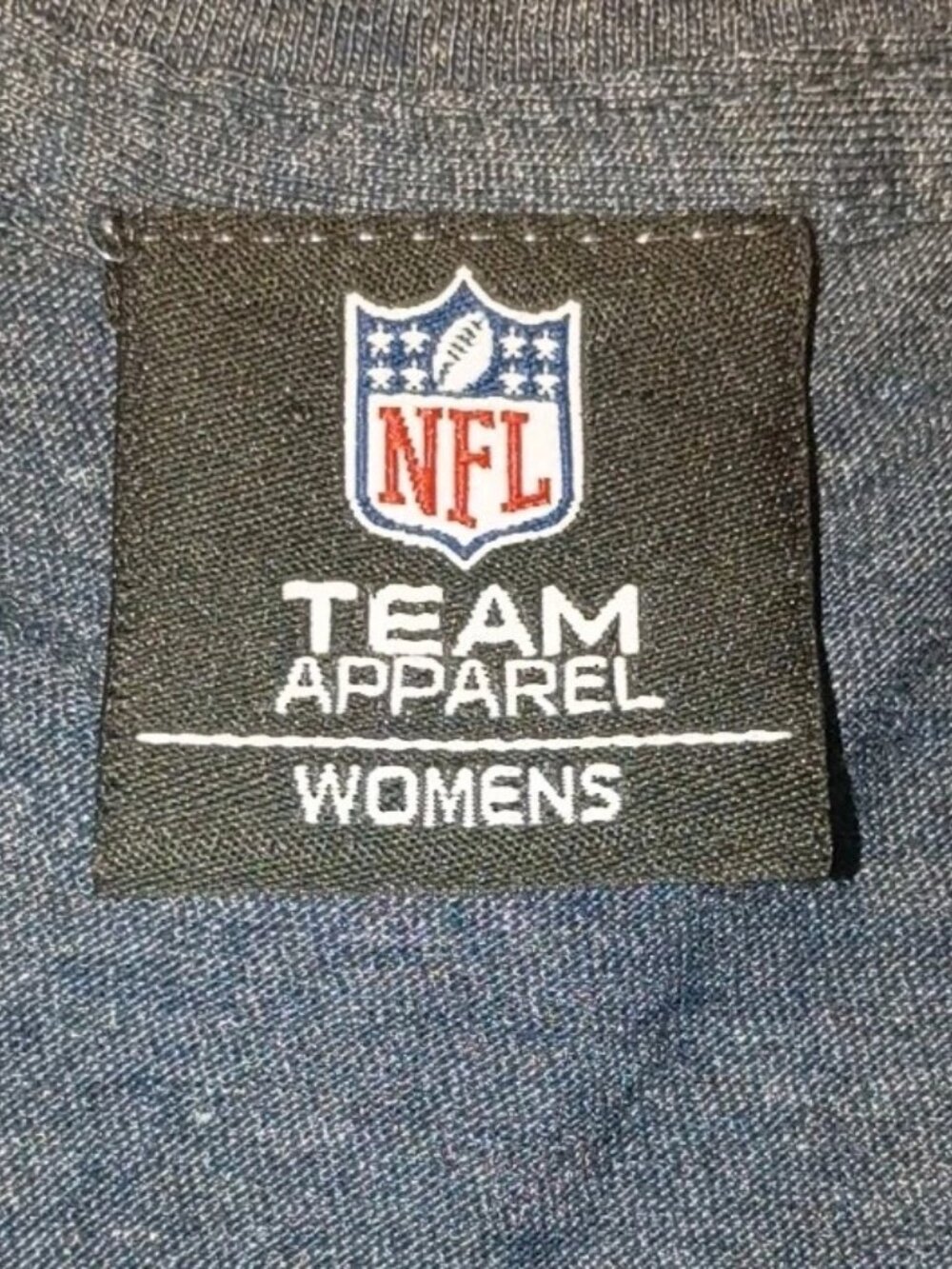 NFL Official St. Louis Rams Football Womens V-Neck Shirt Blue Large - Picture 2 of 3